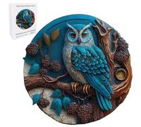 NASSMOSSE Howl Bowl Jigsaw pour Les Enfants ADULLAGE Animal RÉALISCE Forme Animal 220-260 Pièces Jigsaws Round Colorful 11.1x11.2in Jigsaw Kids Toys Toys Birthday