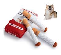NASSMOSSE Jouets grinçants pour Chien, Jouets interactifs en Peluche de Cigarette simulée avec grincement drôle pour Animal de Compagnie Petite, Moyenne et Taille