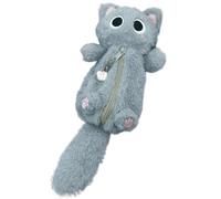 NASSMOSSE Kawaii Crayon Poche capacité Mignon Crayon de Chat Pochette Moelleuse Casse Moelleuse avec étui Animal à Fermeture éclair pour Les Fournitures de Bureau Scolaire