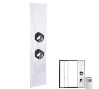 NASSMOSSE Kit de fenêtre de climatiseur Portable, Trous Doubles 118 Pouces étanches à la fenêtre Portable avec Une Corde à Cordon et du Ruban Fixation