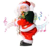 NASSMOSSE Le Père Noël Twerking de Noël avec de la Musique 10 x 5 Pouces autonomes Debout dans Le Père Noël Hold Gift Batter Powered Funny Santa Toys for Adults, Children, Noël Cadeaux