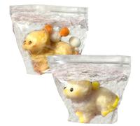 NASSMOSSE Lot de 2 Jouets à Presser pour Chat Assis, Jouets de décompression adorables en Caoutchouc, Portables pour soulager l'anxiété et Le Stress, pour Adultes, Enfants, Style 2