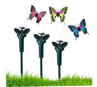 NASSMOSSE Lot de 3 papillons solaires flottants pour jardin - Décoration de jardin - Couleur aléatoire