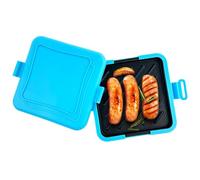 NASSMOSSE Machine à croque-monsieur micro-ondes en silicone antiadhésive, grille-pain sans fil pour petits-déjeuners, croque-monsieur et en-cas