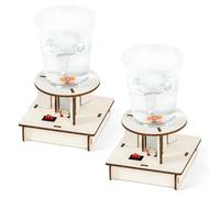 NASSMOSSE Machine à tornade, simulateur magnétique éducatif, Bouteille, Jouets scientifiques pour Enfants, 2 Ensembles