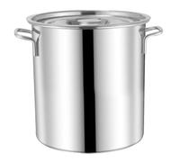 NASSMOSSE Marmite alimentaire de 10 L en acier inoxydable de qualité alimentaire avec couvercle robuste et résistante à la rouille pour induction avec poignée pour cuisiner de délicieuses soupes