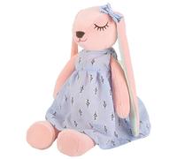 NASSMOSSE Peluche Lapin, Jouet en Peluche Doux de 13, 8 Pouces avec de Longues Oreilles Souples, poupée Lapin Pâques Mignonne pour décoration Chambre d'enfants Filles, Bleu