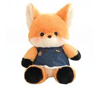NASSMOSSE Peluches de Course, Animal en Peluche Renard Anti-Stress, Compagnon Doux et Confortable pour garçons, Filles, Enfants, Tout-Petits, Jaune