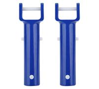 NASSMOSSE Piscine V tête poignée Piscine Brosse tête poignée Piscine V Clip tête poignée Accessoire de Remplacement Plastique Bleu 2 pièces