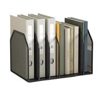 NASSMOSSE Porte-liant pour bureau, organisateur de fichiers vertical détachable à 7 sections, trieur de document en métal lourd pour salaire à l'espace pour bureau classe