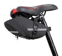 NASSMOSSE Sac de Selle à vélo, Sachet de vélo en PVC 8, 3x3, 5 Pouces avec des Bandes réfléchissantes, étanche pour l'extérieur