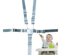 NASSMOSSE Sangles de Chaise Haute de Remplacement Harnais pour bébé à 5 Points Sangles de Chaise Haute réglables Sangles de Remplacement de Chaise Haute universelles en Nylon Fournitures pour bébé