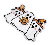 NASSMOSSE Tapis de Bain Halloween, 40 x 60 cm, Tapis fantôme antidérapant, Doux, Imitation Cachemire, pour Cuisine, Salle de Bain et Salon.
