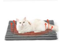 NASSMOSSE Tapis de lit pour Chat 24x18 Pouces, Tapis de lit Auto-Chauffant pour Chat, Doux et Confortable, Coussinets Courts en Peluche pour Animaux Compagnie pour l'hiver