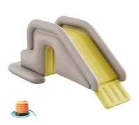NASSMOSSE Toboggan Pompe à air Gonflable en PVC 78, 7 x 31, 5 x 33, 5 Pouces, Jaune, pour extérieur et intérieur