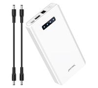 NASTIMA 12V Power Bank 5200mAh 56,16Wh Lithium ION Battery avec 12V DC Output et 12V 5V USB-A QC3,0 45W Type-C Triple Output for LED Strips, CCTV Cameras, Camcorders, Binoculars