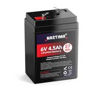 NASTIMA Batterie Rechargeable 6V 4,5Ah LiFePO4 avec Protection BMS