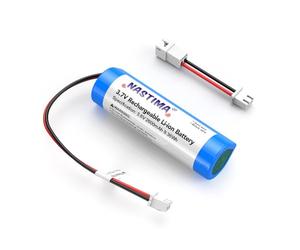 NASTIMA XH2.54/2P Plug 3,7V 2600mAh 9,36Wh Batterie Li-ION Rechargeable pour l'Électronique de Bricolage, Les Amplificateurs de Voix, Les Jouets RC, l'Éclairage, avec câble de Conversion de Polarité