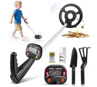 Nastopee Detecteur de Metaux Enfant, Écran LCD et Disque de Recherche Étanche Longueur Réglable Metal Detector Professionnel Détecteurs de Métaux Haute Sensibilité pour Enfants ou Débutants
