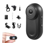 Nastopee Mini Caméra Action 1080P Caméra Corporelle Magnétique avec Accessoires Caméra Casque pour Moto, Vélo, Sport Camra Portable, Enregistrement en Boucle, Étanche