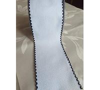 NASTRIFICIO ROSSI SAS BANDE AIDA POINT DE CROSE BLEU HORTENSE 103 MM 2,5 M