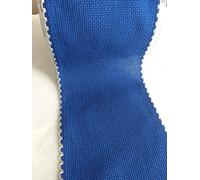 NASTRIFICIO ROSSI SAS Ruban en toile Aïda 2,5 m variante Noël (103 mm, bleu/argent)