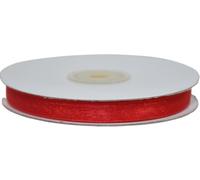 Nastro in Organza Rosso 6 mm x 50 metri