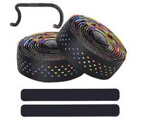 Nastro Manubrio Bici da Corsa - 215cm Antiscivolo | PU & EVA Smorzamento Vibrazioni Professionale, per Ciclismo su Strada Gravel e Cicloturismo con 2 Tappi Terminali Inclusi Protezione e Grip