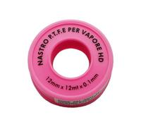 Nastro ptfe per vapore rosa h. 12 mm x 12 m x 0,1 mm