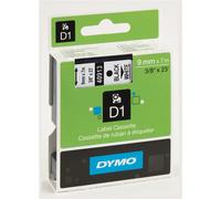Nastro Tipo D1 (9mmx7m) Nero-Bianco 409130 | Dymo