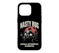 Nasty Bug Entomologie grossière Doigt d'honneur Coccinelle Coque pour iPhone 16 Pro