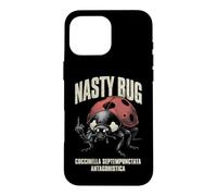 Nasty Bug Entomologie grossière Doigt d'honneur Coccinelle Coque pour iPhone 16 Pro Max