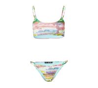 Nasty Gal Bikini bleu clair / jaune / vert / rosé, Taille L