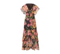 Nasty Gal Robe jaune d'or / vert / rose / noir, Taille 38