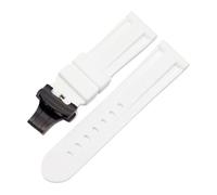NASUNJIA 22 2 4 mm Regarder des accessoires Bracelet compatible avec Panerai Watch compatible avec les hommes Pam Bande de bracelet de bracelet en silicone sport TPU Ceinture de montre en caoutchouc(W