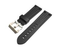 NASUNJIA 22 2 4 mm Regarder des accessoires Bracelet compatible avec Panerai Watch compatible avec les hommes Pam Bande de bracelet de bracelet en silicone sport TPU Ceinture de montre en caoutchouc(B