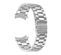 NASUNJIA Aucun gap d'espace de conception S3 Bande Frontier Compatible avec Samsung Galaxy Regarder 46mm Strap SolidAlS Steel Business Business Gear S3 Classic Bracelet(Silver,Gear s3 Classic)