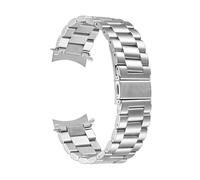 NASUNJIA Aucun gap d'espace de conception S3 Bande Frontier Compatible avec Samsung Galaxy Regarder 46mm Strap SolidAlS Steel Business Business Gear S3 Classic Bracelet(Silver,Galaxy watch 46mm)
