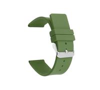 NASUNJIA Bracelet en silicone 12 mm, 14 mm, 16 mm, 18 mm, 20 mm, 22 mm, 24 mm, compatible avec les bracelets en caoutchouc souple Omega, accessoires de remplacement(Army green,Black buckle,22mm)