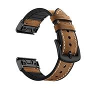 NASUNJIA Cuir 22 2 6mm APPROCHE COMPATIBLE SMART WATCH BAND SUPPORT S60 S62 Sangles compatibles avec Garmin Fenix 6x 6 Pro 5x 5 Plus 3h Poignet(5,22mm width)