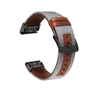 NASUNJIA Cuir 22 2 6mm APPROCHE COMPATIBLE SMART WATCH BAND SUPPORT S60 S62 Sangles compatibles avec Garmin Fenix 6x 6 Pro 5x 5 Plus 3h Poignet(11,26mm D2 MK1 Mk2i)