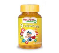 Nat&Form Complément alimentaire Junior – 9 vitamines – 60 gommes