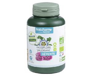 Nat & Form Bio Passiflore Valériane 200 gélules végétales