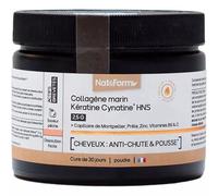 Nat & Form Premium Collagène marin Kératine Cynatine® Anti-chute 120 g