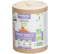 Nat&Form - Complément Curcuma Bio 100% éco-responsable Vegan - 200 gélules