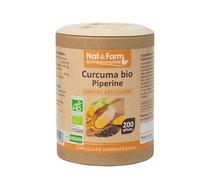Nat & Form Curcuma Piperine Bio 200 gélules