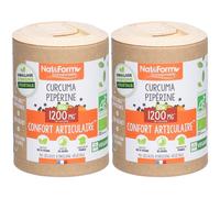 Nat&Form Curcuma Pipérine Bio Confort Articulaire Capsule(S) 2x90 pc(s)