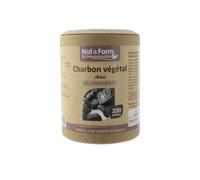 Nat & Form Charbon végétal activé éco-responsable 120 gélules