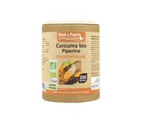 Nat&Form Curcuma Pipérine Bio Confort Articulaire 200 Gélules