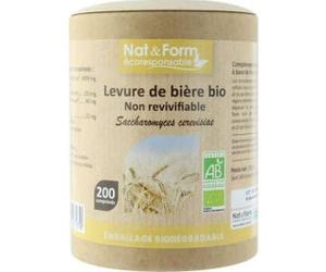 Nat & Form Eco Responsable Levure De Bière Bio 200 Comprimés